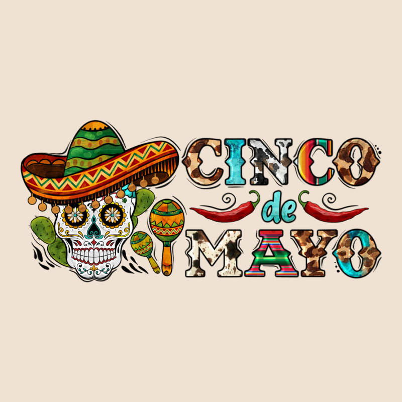 Cinco De Mayo Skull Urban Heavy Tee by BarkalooDesign | Teevron