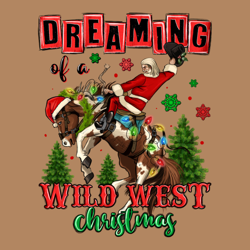 Dreaming Of A Wild West Christmas Cowboy Santa Long Sleeve Tee by MaliasSmallBusiness | Teevron