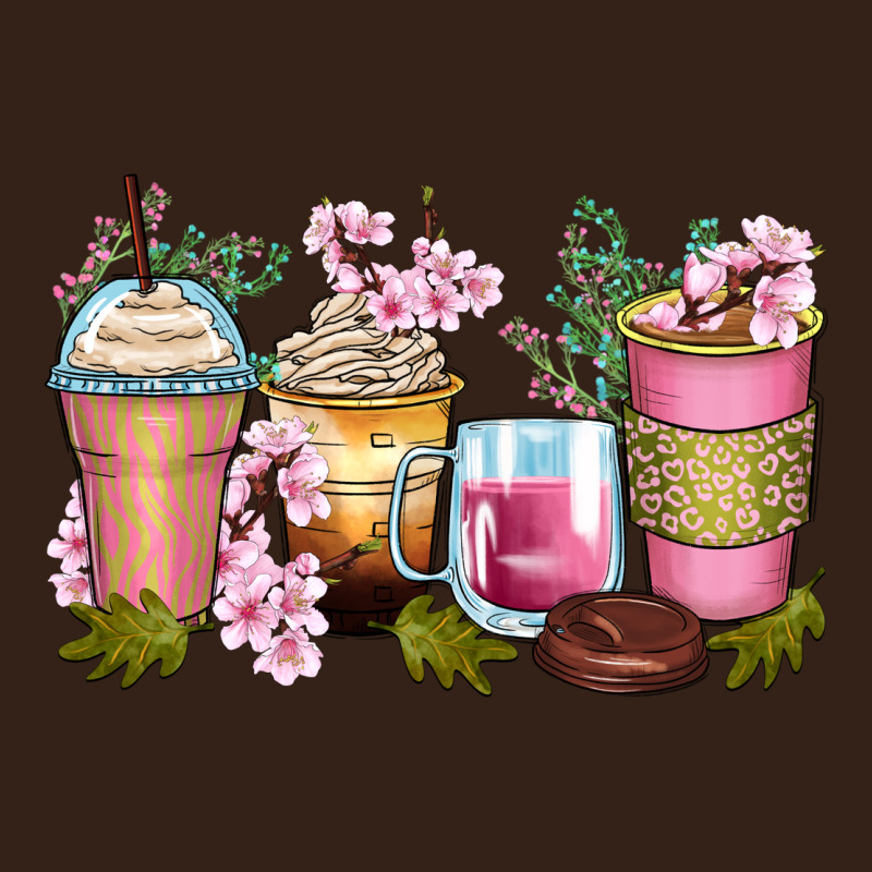 Flowers Coffee Cups Heavy Core Tee by Zillion Design Studio | Teevron