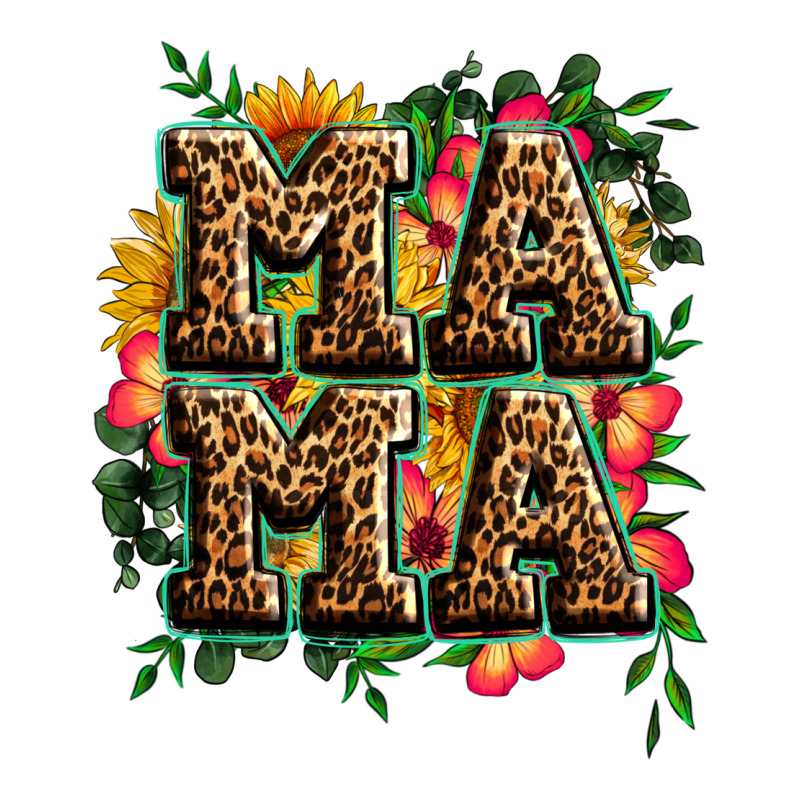 Floral Leopard Mama Premium Tee by Zillion Design Studio | Teevron