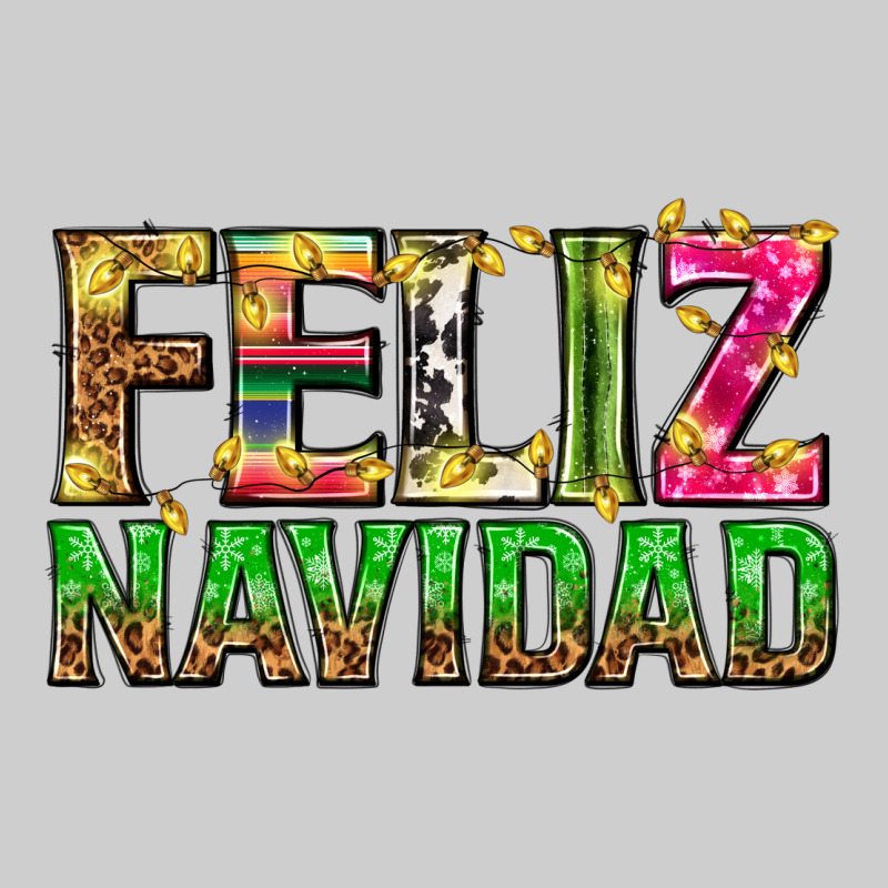Feliz Navidad With Pattern Premium Tee by texasbilliewilder | Teevron