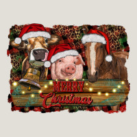 Merry Christmas Farm Animals Heavy Core Tee | Teevron