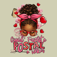 Cupid's Favorite Postal Worker Afro Messy Bun Heavy Core Tee | Teevron