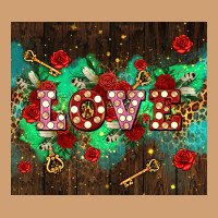 Love  And Leopard With Keys Vintage Tee | Teevron