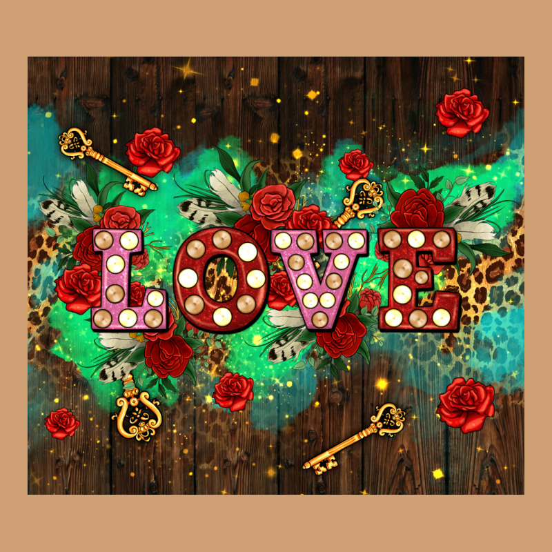 Love  And Leopard With Keys Vintage Tee by AdoDesignShop | Teevron