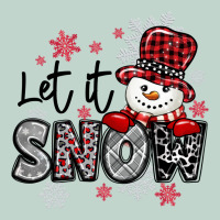 Let It Snow Sowman Snowflake Zipper Hoodie | Teevron