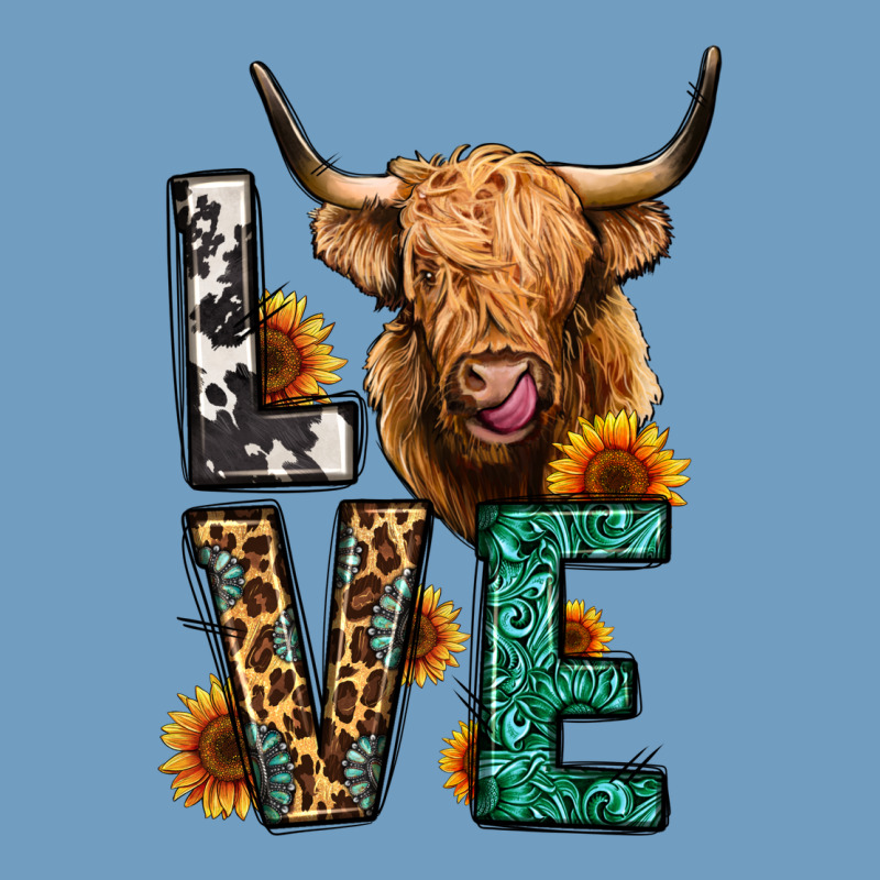 Love Long Haired Cow Urban Heavy Tee by Jasminsmagicworld | Teevron