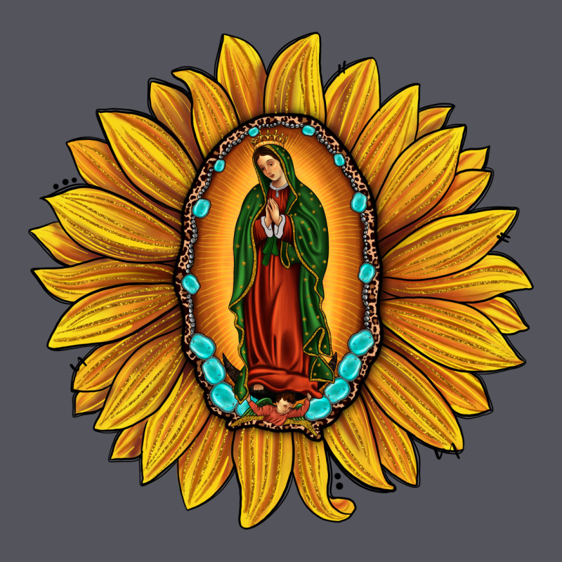Our Lady Of Guadalupe Sunflower Vintage Hoodie by JahusDesignShop | Teevron