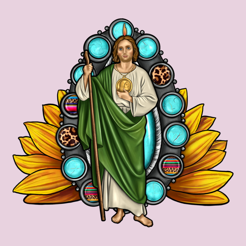 San Judas Gemstone Sunflower Ladies Tee by JahusDesignShop | Teevron