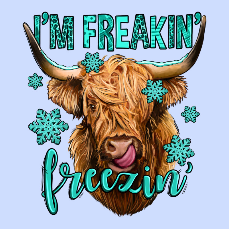 I'm Freakin Freezin Long Haired Cow Urban Heavy Tee by Jasminsmagicworld | Teevron