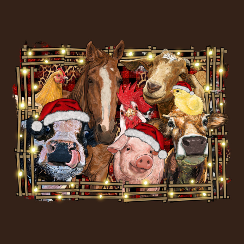 Christmas Farm Animals Heavy Core Tee by RanaPortraitStore | Teevron