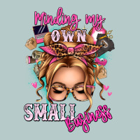 Minding My Own Small Business Blonde Messy Bun Heavy Core Tee | Teevron
