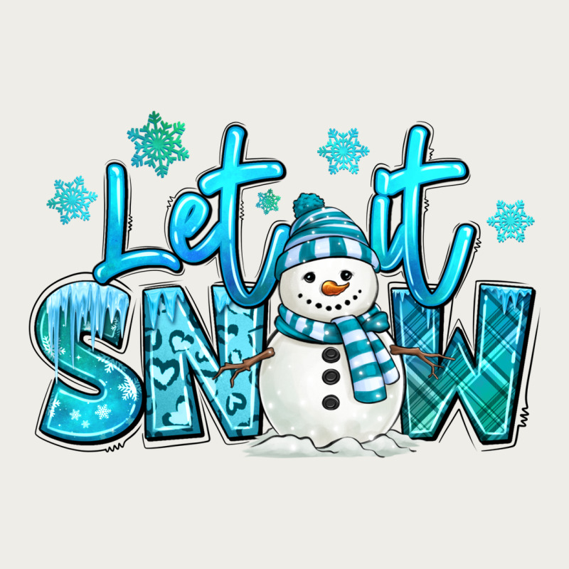Let It Snow Winter Snowman Zipper Hoodie by MaliasSmallBusiness | Teevron