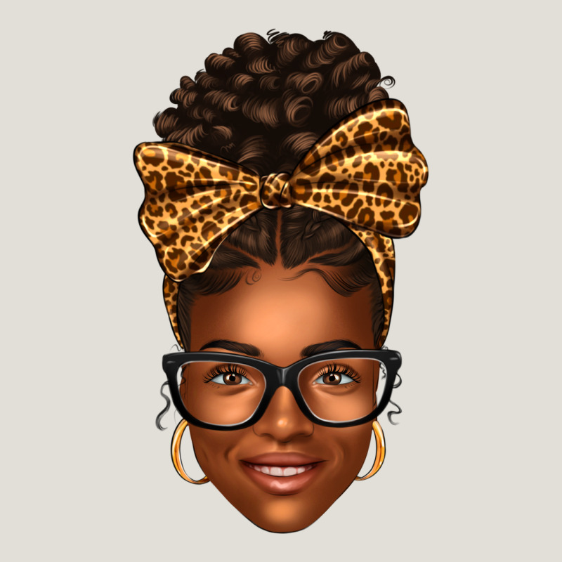 Afro Woman Messy Bun Heavy Core Tee by texasbilliewilder | Teevron