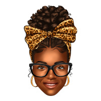 afro woman messy bun | Teevron