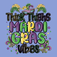 Thick Thighs Mardi Gras Vibes Long Sleeve Tee | Teevron