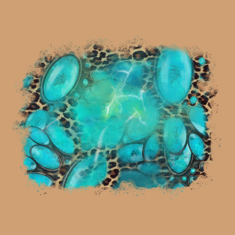 Turquoise Leopard Background Vintage Tee by AdoDesignShop | Teevron