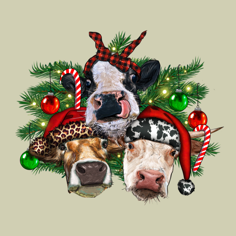 Christmas Cows With Tree Heavy Core Tee by RanaPortraitStore | Teevron