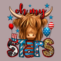 Oh My Stars 4th Of July Shaggy Cow Vintage Hoodie | Teevron