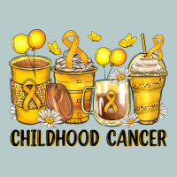 Childhood Cancer Coffee Cups Heavy Core Tee | Teevron