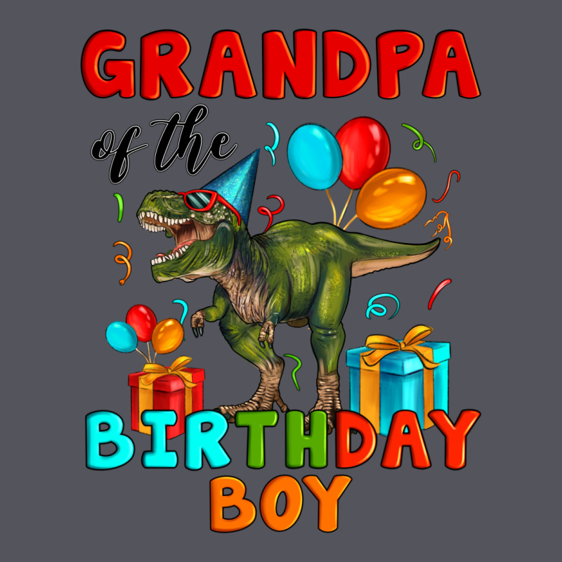 Grandpa Of The Birthday Boy T Rex Vintage Hoodie by Artiststas | Teevron
