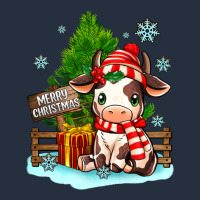 Merry Christmas Cow Zipper Hoodie | Teevron