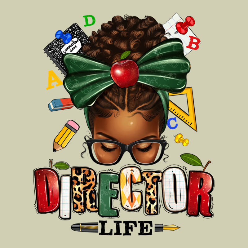 Director Life Afro Messy Bun Heavy Core Tee by texasbilliewilder | Teevron