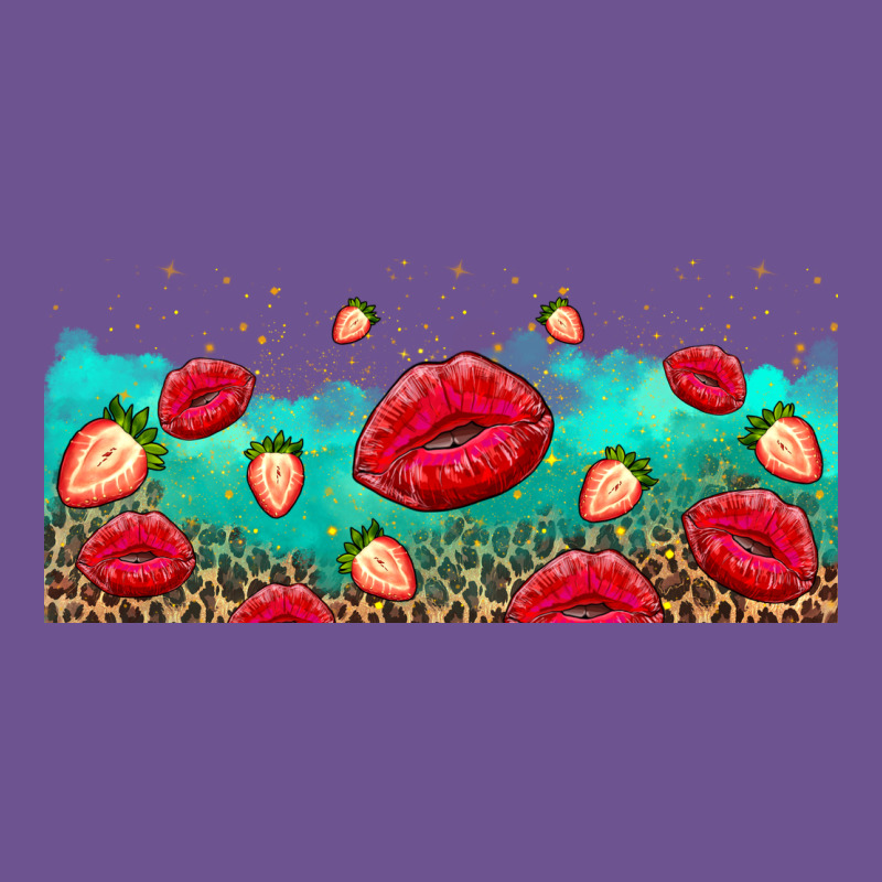 Lips And Strawberries Vintage Tee by AdoDesignShop | Teevron