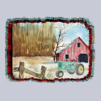 Christmas Barn Tractor Snow Heavyweight Hoodie | Teevron