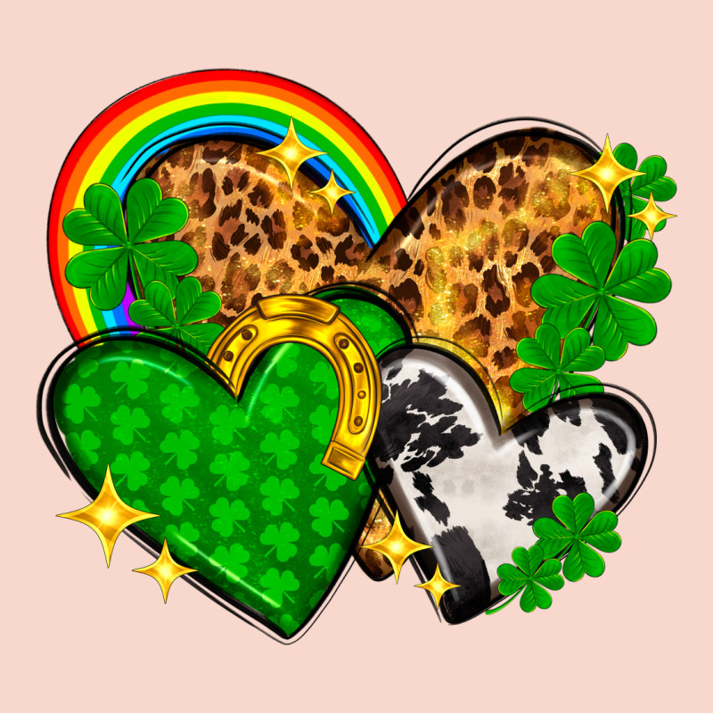 St. Patrick's Day Hearts With Leopard Urban Hoodie by HowdyJamesFarm | Teevron