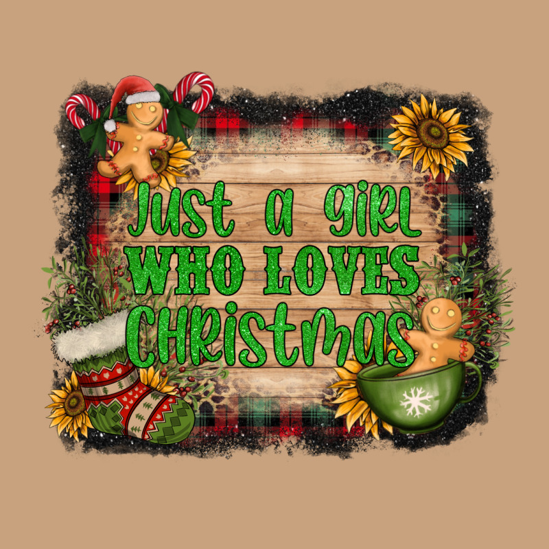Just A Girl Who Loves Christmas Vintage Tee by AdoDesignShop | Teevron