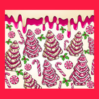 Pink Christmas Tree Cakes Zipper Hoodie | Teevron