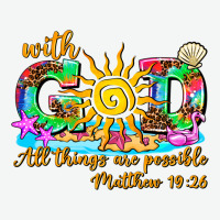 With God All Things Are Possible Summer Urban Heavy Tee | Teevron