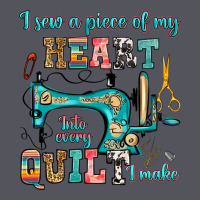 I Sew A Piece Of My Heart Into Every Quilt I Make Vintage Hoodie | Teevron