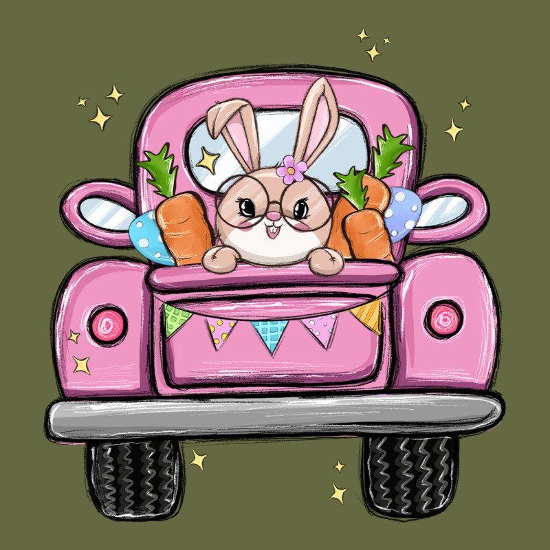 Easter Bunny And Truck Long Sleeve Tee by MaliasSmallBusiness | Teevron