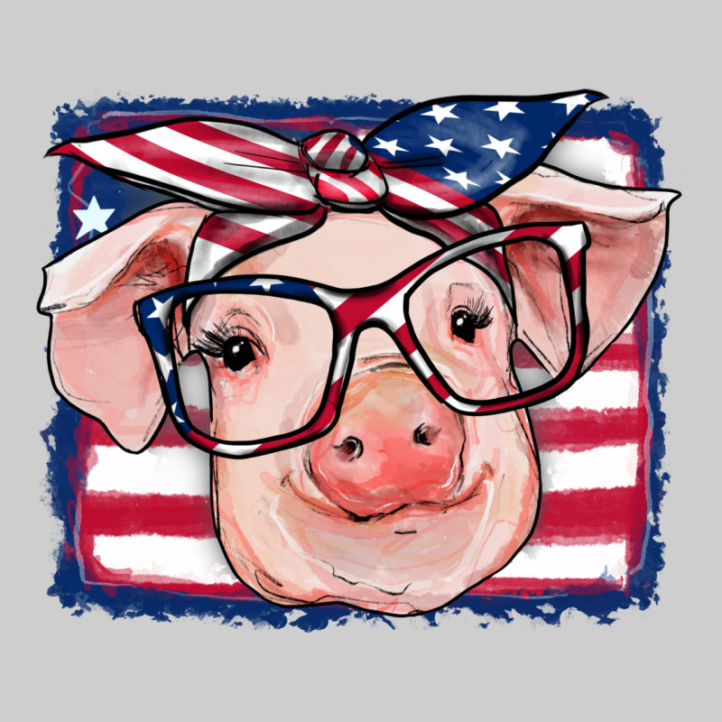 American Flag Pig Premium Tee by RanaPortraitStore | Teevron