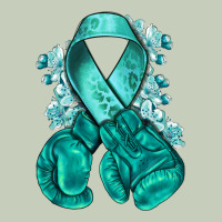 Teal Ribbon With Boxing Gloves Classic Tee | Teevron