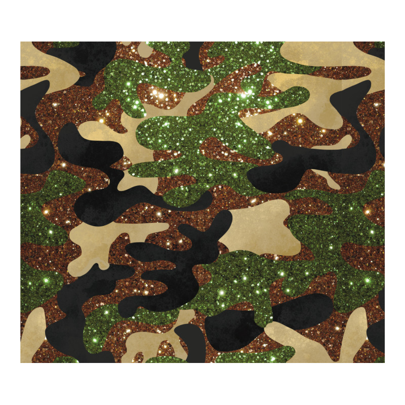 Camouflage Glitter Urban Heavy Tee by BarkalooDesign | Teevron