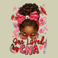One Loved Cna Afro Messy Bun Heavy Core Tee | Teevron