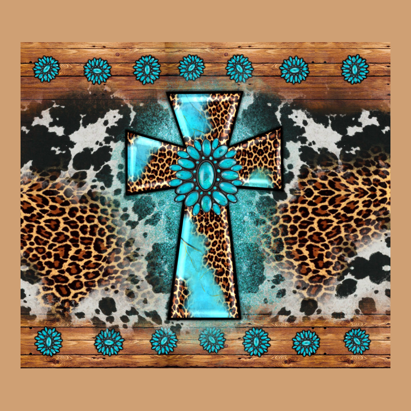 Gemstone Leopard Cross Vintage Tee by AdoDesignShop | Teevron