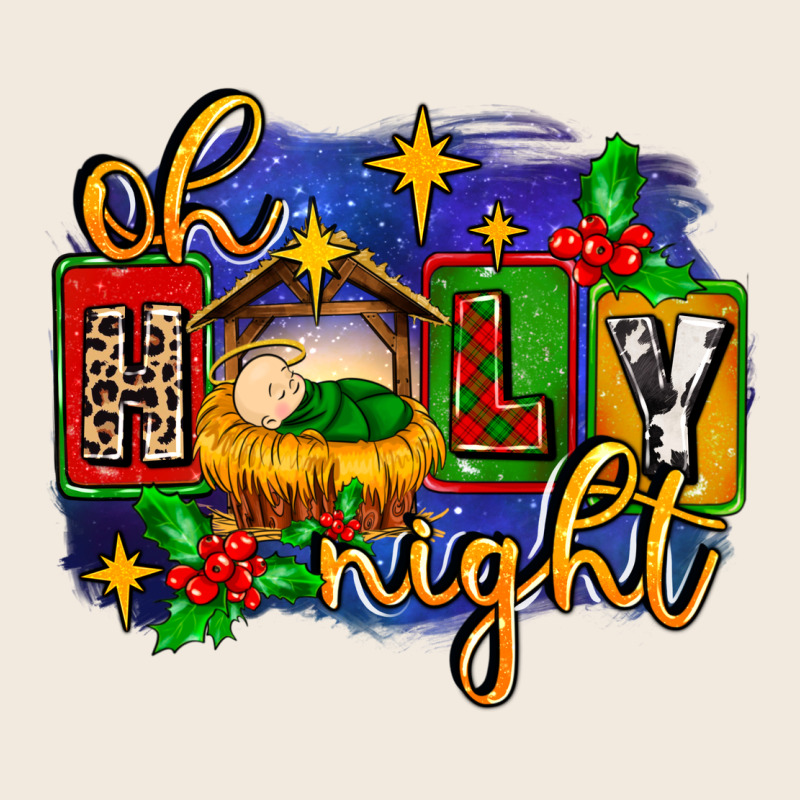 Oh Holy Night With Baby Jesus For Christmas Zipper Hoodie by MaliasSmallBusiness | Teevron