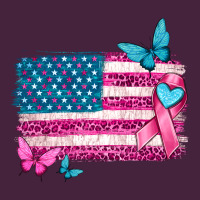 American Flag Breast Cancer With Ribbon Premium Tee | Teevron