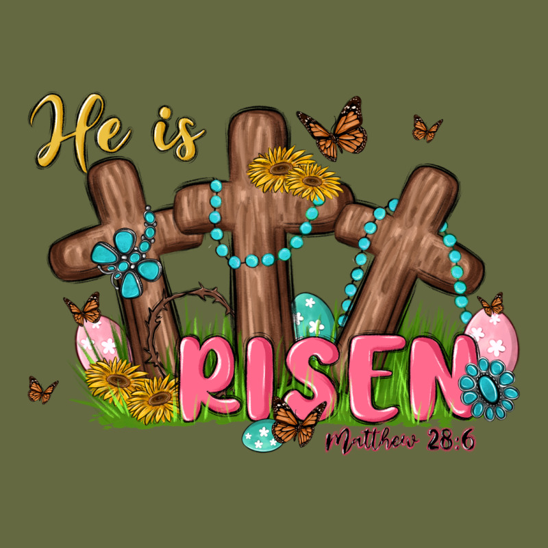 He Is Risen Long Sleeve Tee by MaliasSmallBusiness | Teevron