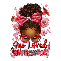 one loved supervisor afro messy bun | Teevron