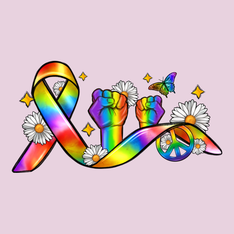 Pride Ribbon Ladies Tee by Zillion Design Studio | Teevron