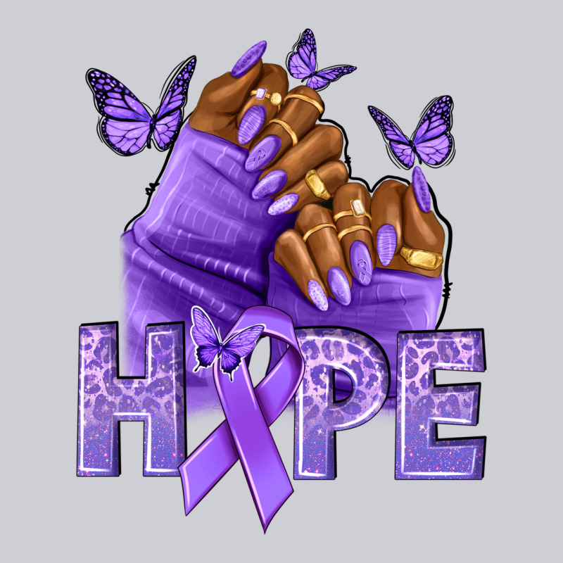 Hope Lavender Ribbon All Cancers Classic Tee by NancyCooperArtShop | Teevron