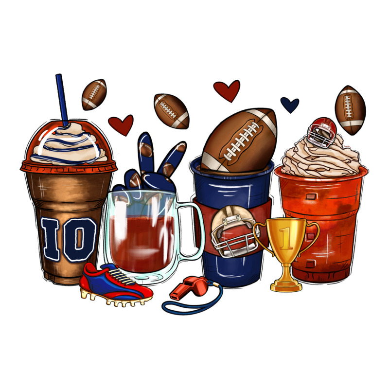 American Football Coffee Cups Premium Tee by Zillion Design Studio | Teevron