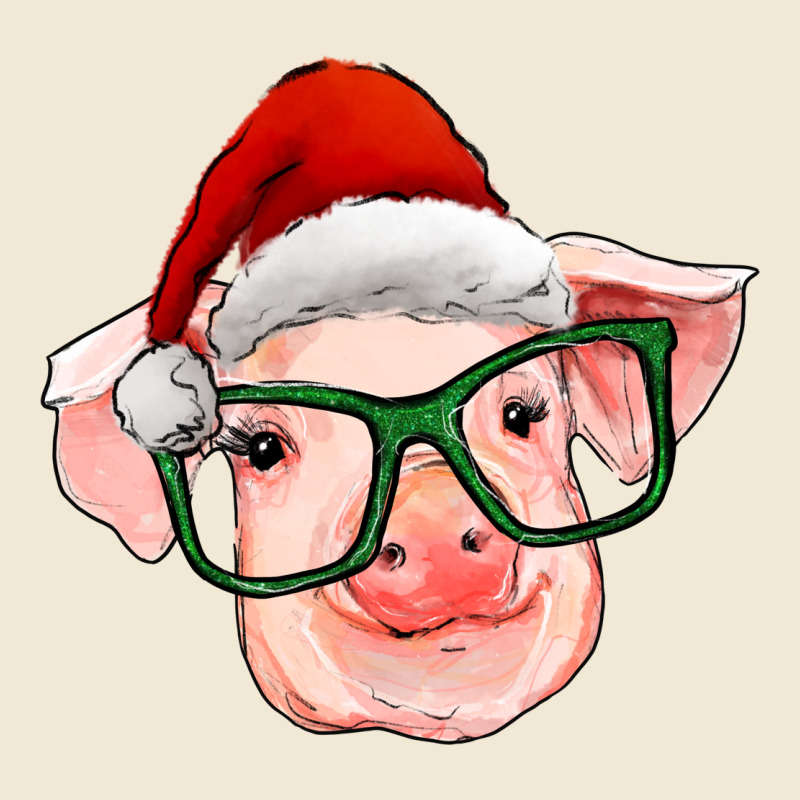 Christmas Pig With Santa Claus Hat Premium Tee by RanaPortraitStore | Teevron