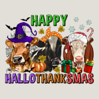 Happy Hallothanksmas With Cow Heavy Core Tee | Teevron