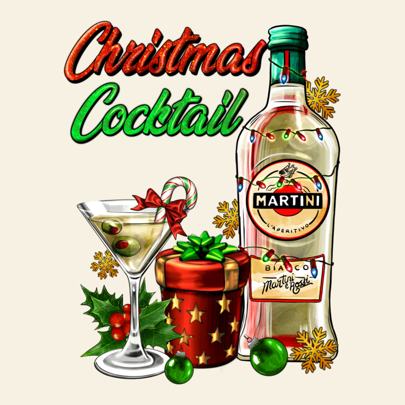 Christmas Cocktail Martini And Gift Vintage Tee by AdoDesignShop | Teevron